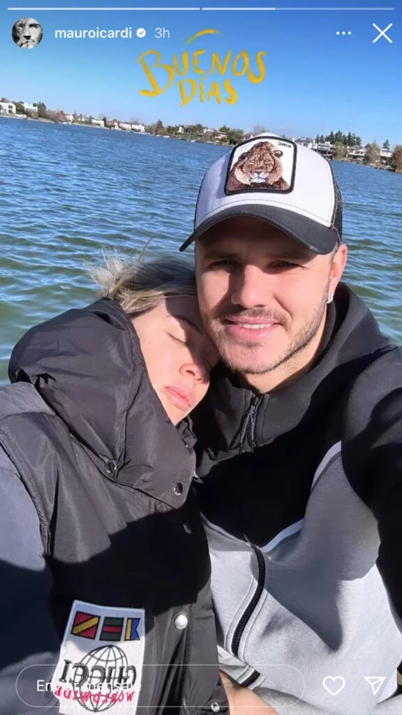 La íntima foto que subió Mauro Icardi con Wanda Nara