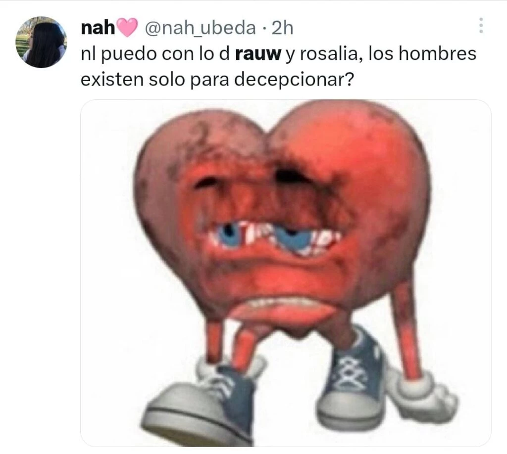 La reacción de la gente ante la supuesta separación de Rosalía y Rauw Alejandro.