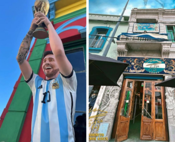 Paseo de "10" en Caminito: de la escultura 3D de Messi al primer espacio temático de Diego Maradona