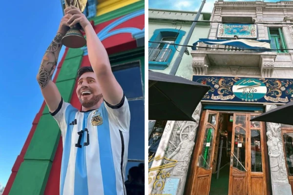 Paseo de "10" en Caminito: de la escultura 3D de Messi al primer espacio temático de Diego Maradona