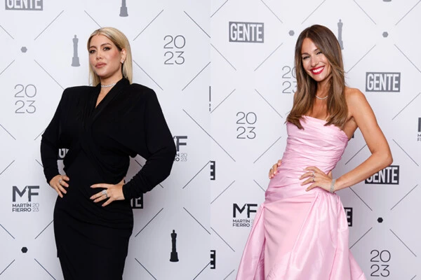 Wanda Nara y Pampita en los Martín Fierro 2023