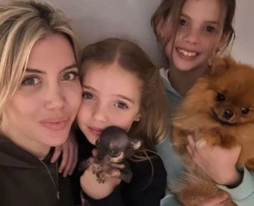 Wanda Nara mostró cómo pasa sus días en familia