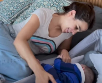 Agustina y su nene Bono