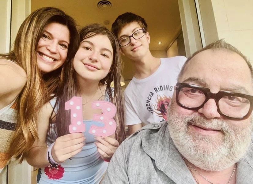 La familia ensamblada de Jorge Lanata y Elba Marcvecchio.