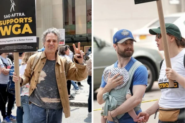 De Mark Ruffalo a Daniel Radcliffe, los piqueteros de Hollywood