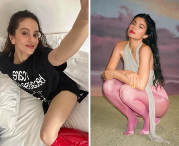 Rosalía y Kylie Jenner probaron un filtro viral en tiktok