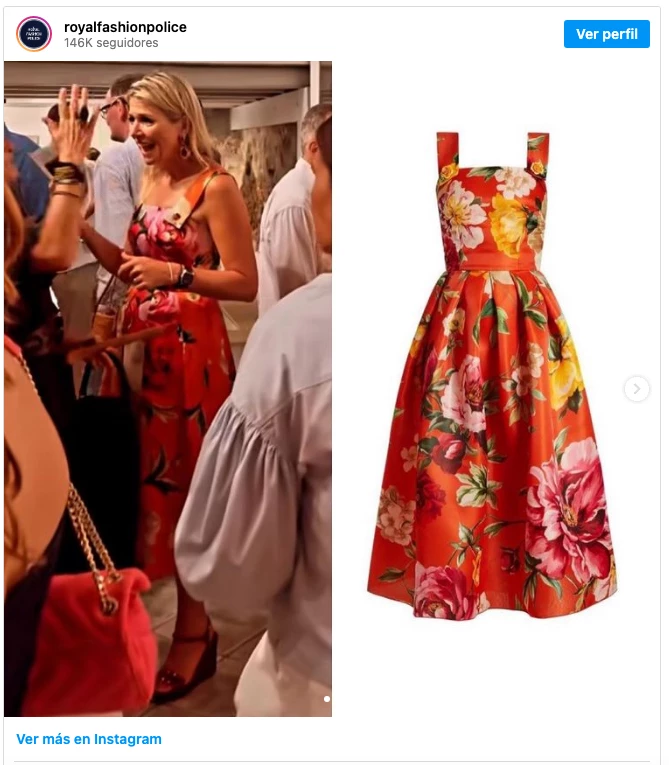 El vestido de Máxima Zorreguieta se encuentra agotado en la tienda de D&G.