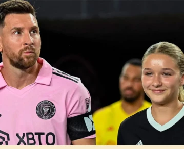 Con qué argentina comparan a la hija de Victoria Beckham, quien salió a la cancha de la mano de Messi