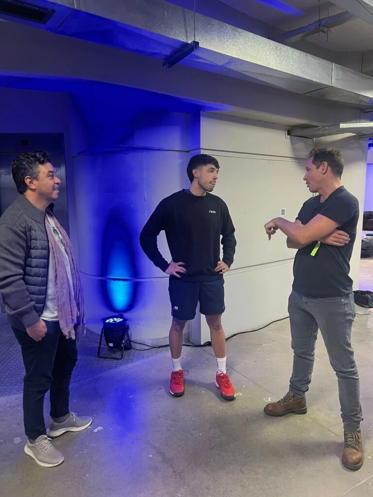 Marcelo Gallardo, Agustín Tapia y Jorge Brito.