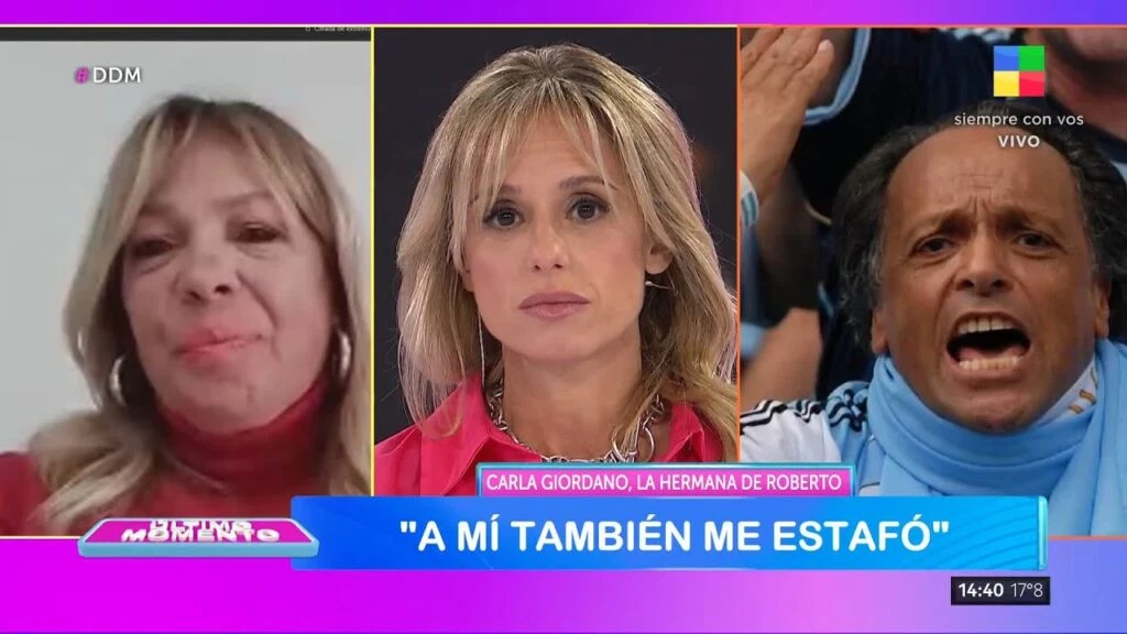 La hermana de Roberto Giordano rompió el silencio.