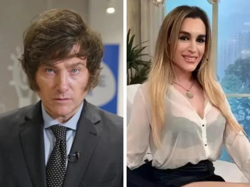 Javier milei y Fátima Florez