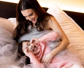 Lali González con su hija Rafaela (4), para GENTE