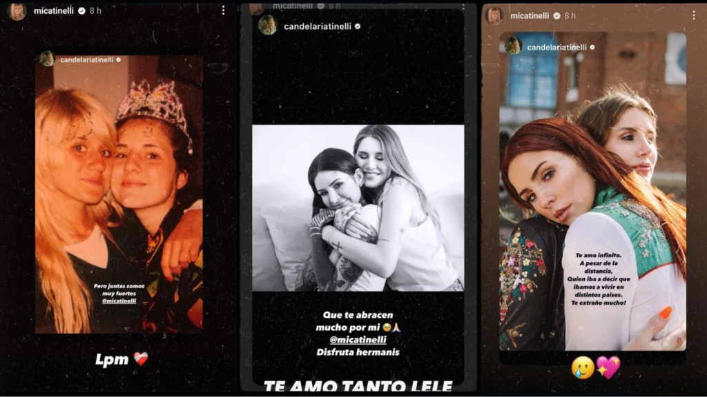 Los posteos de Cande Tinelli dedicados a Mica.