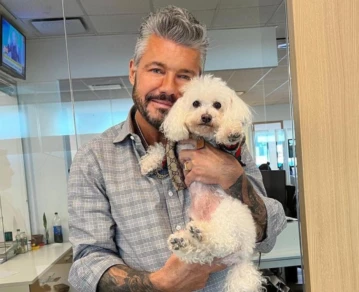 Marcelo Tinelli y la mascota del Bailando 2023