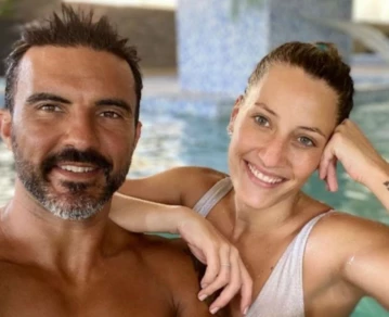 Mica Viciconte y Fabián Cubero