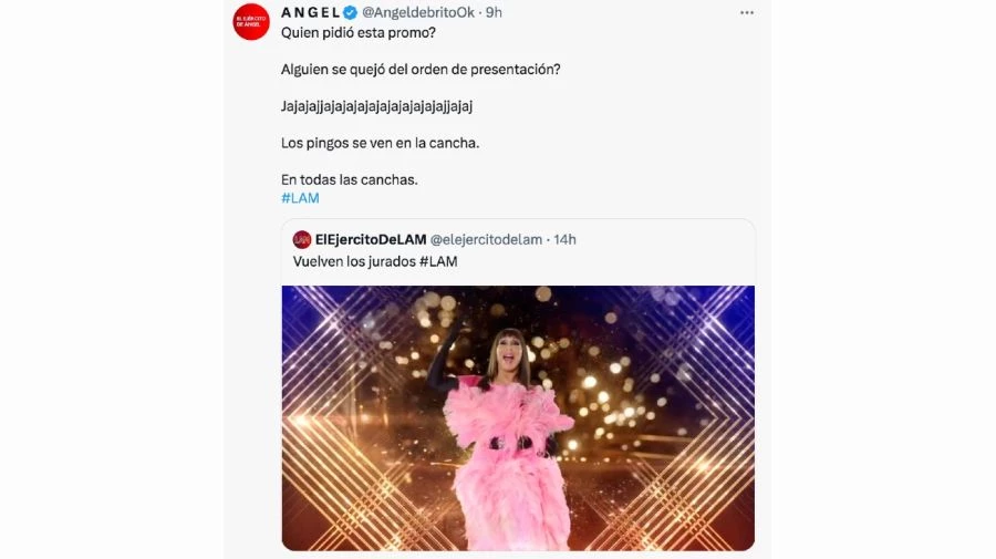 El descargo de Ángel de Brito. Captura de pantalla. 