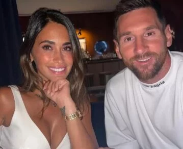 Imagen de archivo: Antonela Roccuzzo y Lionel Messi