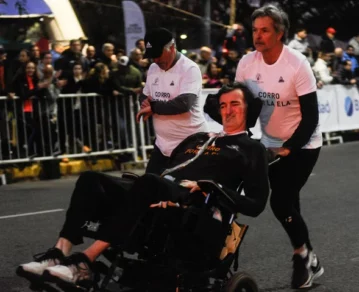 Esteban Bullrich en la media maratón