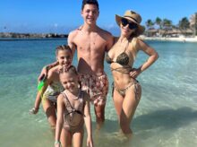Evangelina Anderson y sus hijos disfrutando de unas merecidas vacaciones en México. Foto: Instagram.