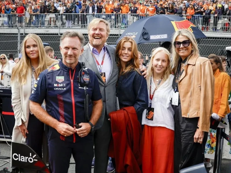 La familia real de los Países Bajos y Luana