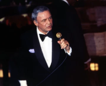 Frank Sinatra durante sus shows en Buenos Aires