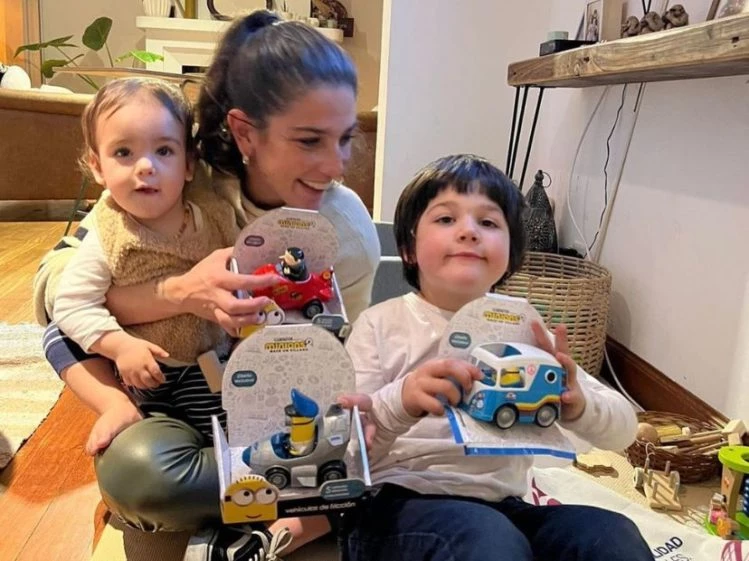 Juana Repetto, Belisario y Toribio.