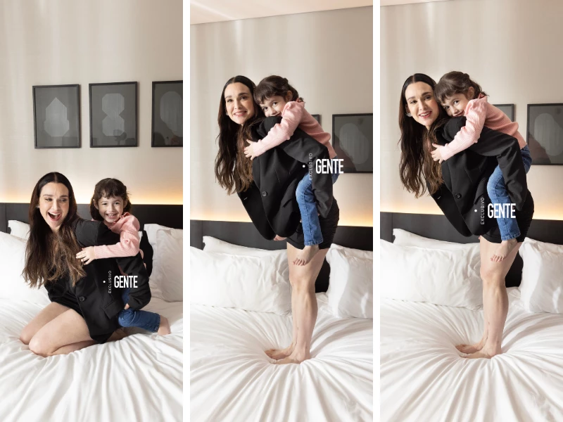 Lali González y su hija Rafaela en su primera producción juntas para GENTE