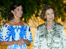 Letizia Ortiz y la reina Sofía en la tradicional cena que ofrecen la Casa Real a funcionarios y representantes de Mallorca