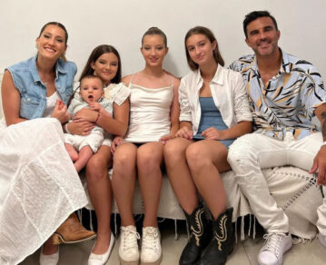 Soñado fin de semana de aniversario para Mica Viciconte y Fabián Cubero, con Luca, Indiana, Allegra y Sienna juntos