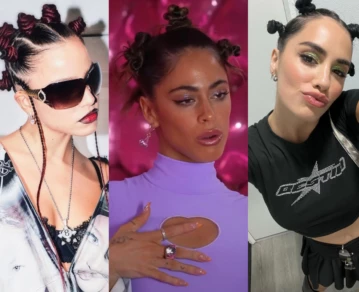 Famosas con peinados de moñitos