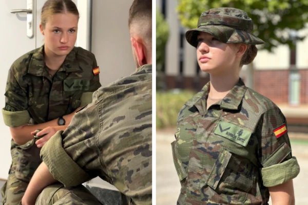 La primeras fotos de Leonor de España en su entrenamiento militar
