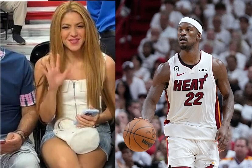 Shakira y Jimmy Butler. 