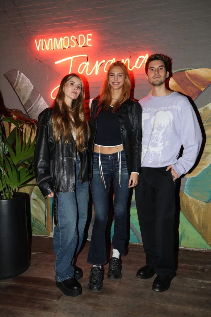 Mica, Juana y Fran Tinelli. 