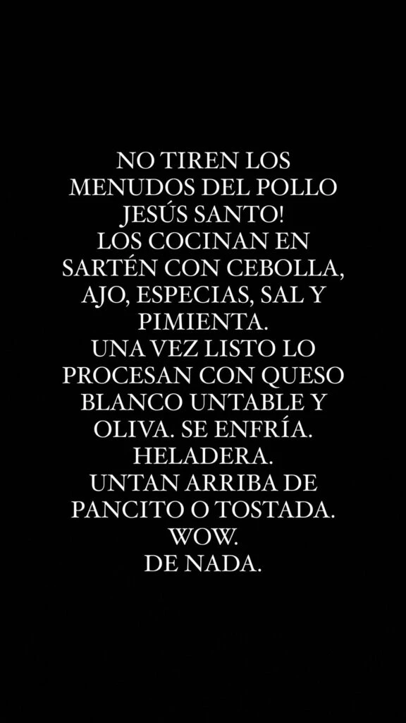 Truco de Jimena Barón para ahorrar en las comidas