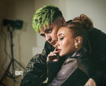 El apasionado back de tapa de LIT killah y Tuli Acosta en GENTE