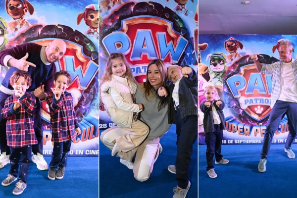 Los hijos de los famosos disfrutaron de la premier de Paw Patrol