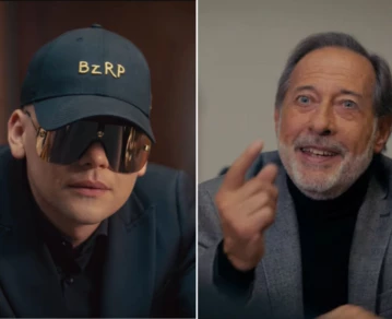 Bizarrap y Guillermo Francella