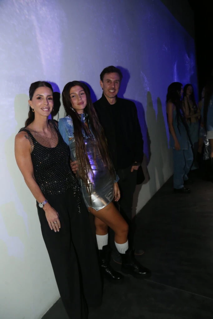 Milagros Brito, Delfina Moritán y Roberto García Moritán.