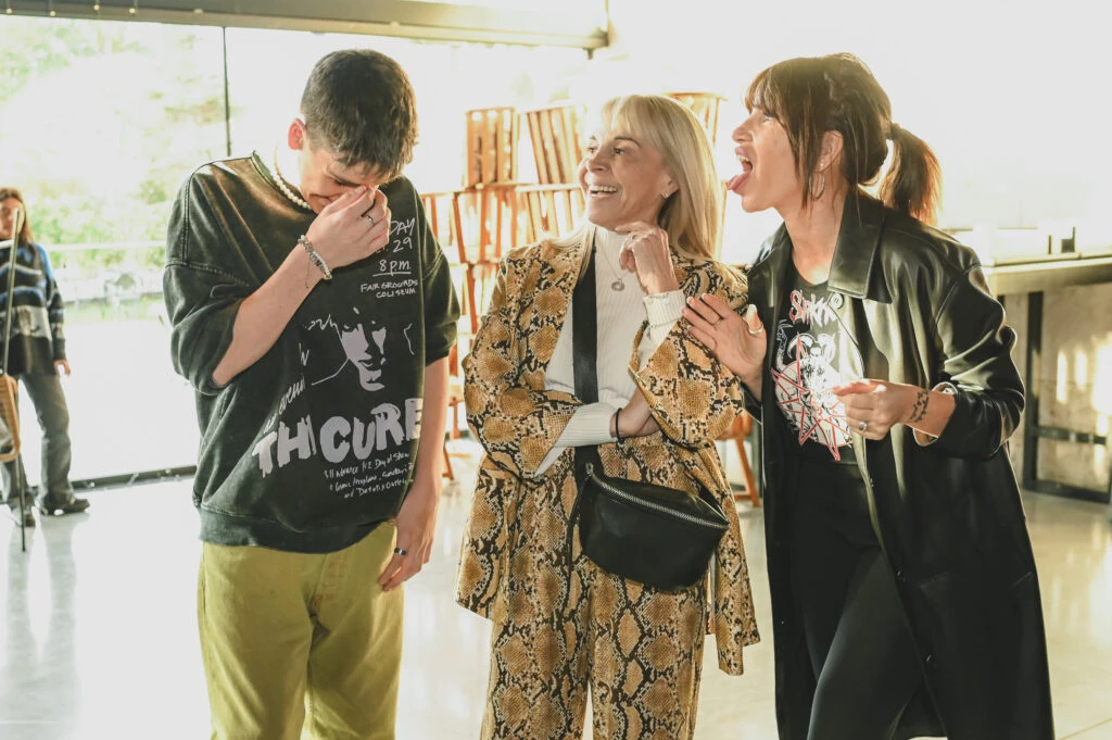 Juan Otero, Claudia Villafañe y Florencia Peña.