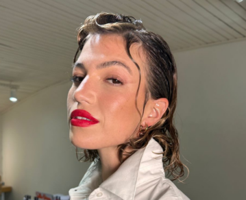 Stefi Roitman volvió a la Argentina e impuso el "wet look"