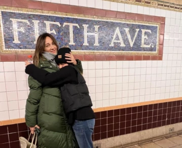 Vero Lozano junto a su hija