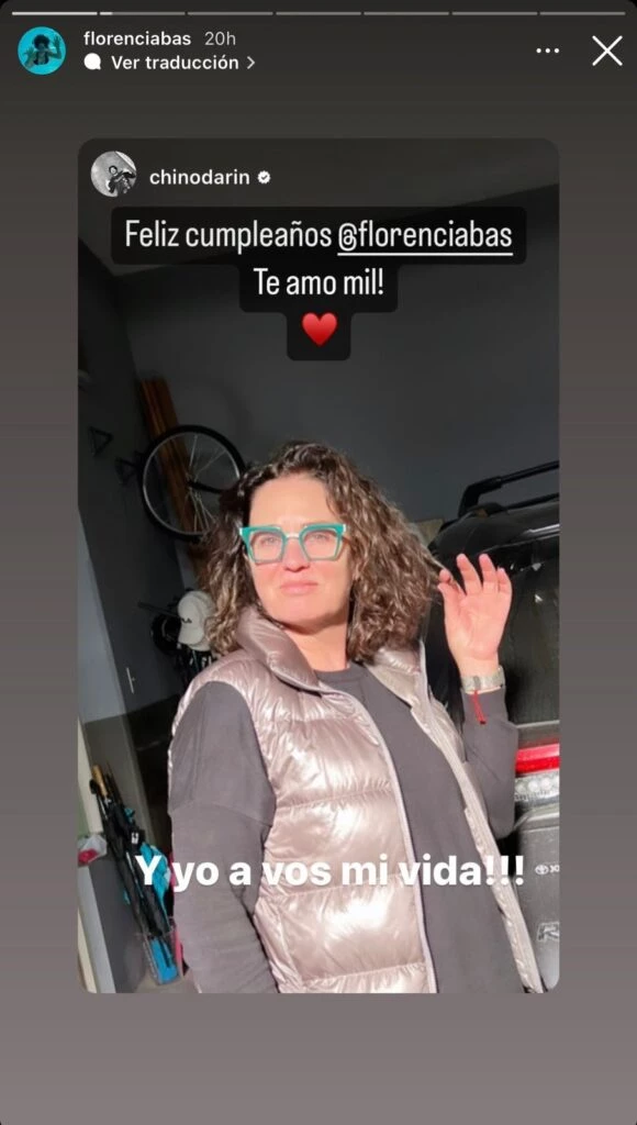 El saludo del Chino Darín a Florencia Bas.