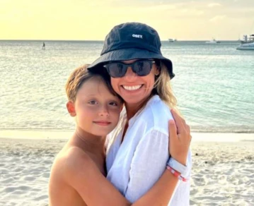 mariana fabbiani y su hijo maxi