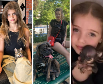 La historia de Tano, Gala y Tokio, las mascotas de la familia de Wanda Nara