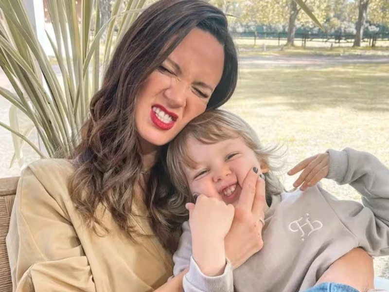 paula chaves y su hijo baltazar