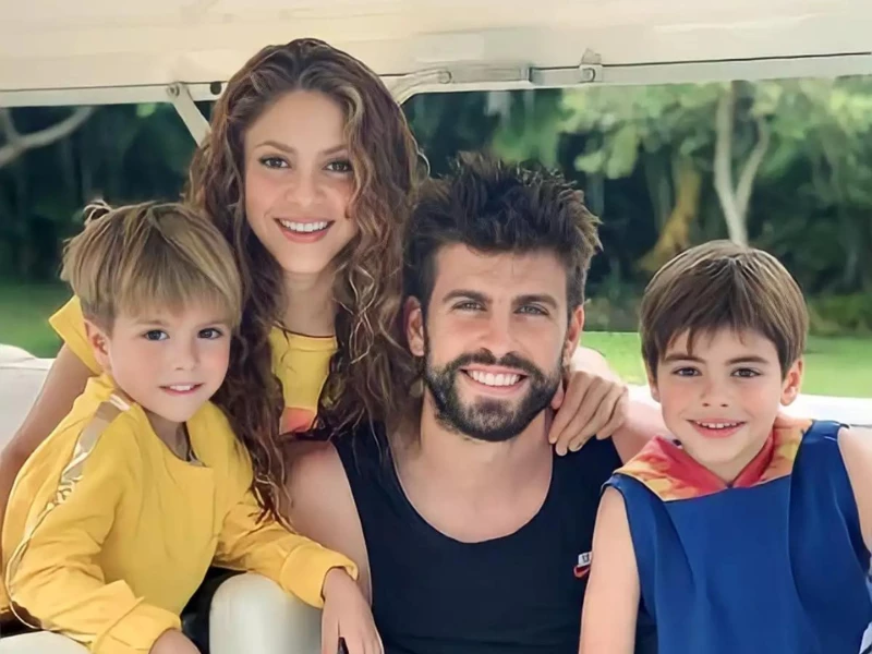 shakira, pique y sus hijos