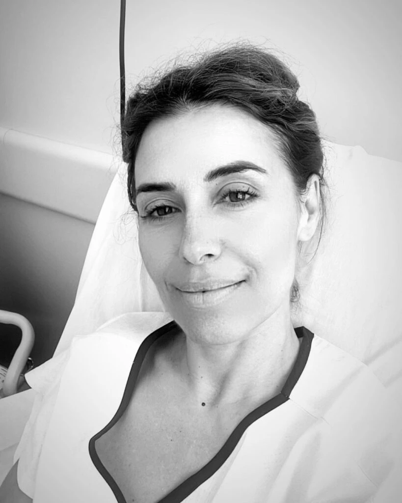 Mariana brey compartió una foto desde su internación.