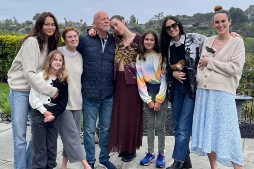 Bruce Willis y sus cinco hijas
