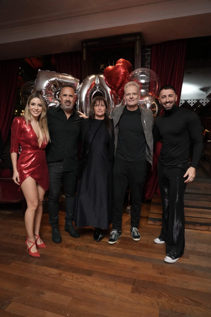 Luly Drozdek, Charly, Gaby Hortal, Hernan Nisenbaun y Nico Pottery