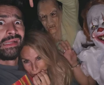 El tenebroso festejo de Halloween de Sabrina Rojas y sus hijos